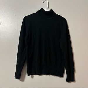 Petite Sophisticate Womens Turtleneck Size L Ribbed Knit Vintage Business Casual